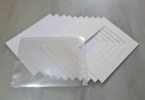 Portafoto antico bianco portafoto + retro + sacchetti trasparenti - dimensioni e confezioni a scelta - Foto 1 di 6