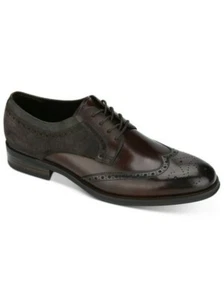 Oxford Kenneth Cole New York para hombre punta de ala marrón/gris NUEVO talla 7,5 m #1039 - Imagen 1 de 6