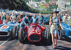 Grand Prix Monaco Vintage Car Racing Picture Poster Print