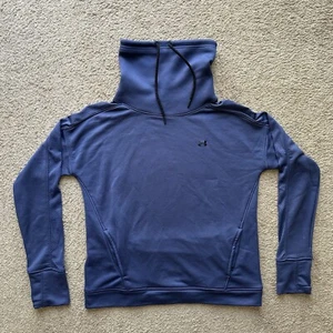 Under Armour Sweater Womens Medium Turtleneck Navy Blue Activewear Pockets - Picture 1 of 11