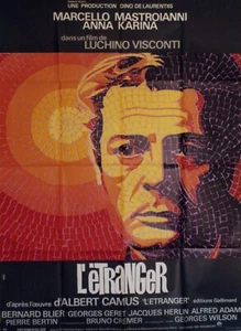 "L'ÉTRANGER" Affiche 1967 (Luchino VISCONTI / Marcello MASTROIANNI) 120x160cm - Picture 1 of 1