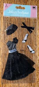 RARE Jolees Little Black Dress Shoes Gloves Prom Dance School Wedding Homecoming