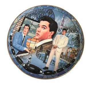 Piatto decorativo musicale Bradford Exchange Elvis Presley Gospel in his soul - Foto 1 di 5