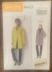 Butterick Lisette Coat Jacket Pattern Uncut New Sz Y XS-S-M Shawl Sewing B6423 - Picture 1 of 2