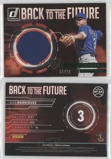 2016 Panini Donruss Back to the Future Materials Green /99 Alex Rodriguez #BF-AR