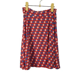 LULAROE Youth Kids Red White Blue Geometric Stars Azure Skirt Sz 14 4th Of July - Picture 1 of 9