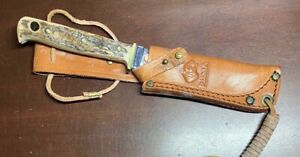 Vintage Puma 6397 Handmade Fixed Blade Knife w/ Leather Sheath.