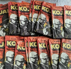 1975 KOJAK TV-Serie Telly Savalas leeres Sammelkartenpaket - Bild 1 von 3