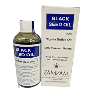 Zamzam Black Seed Oil Nigella Sativa 100% Pure Cold Pressed Kalonji Oil 100ml - Picture 1 of 4