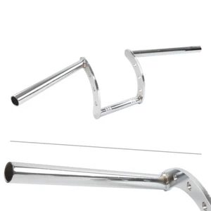 Manillar de 1"" barra Z barras de arrastre cromadas para Harley para Honda para Chopper Cruiser - Imagen 1 de 10