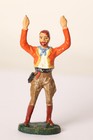 Hauser Elastolin Cowboy stehend mit erhobenen Händen Germany (34358)
