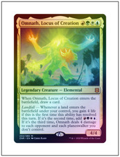 1x Foil Omnath, Locus of Creation, Regular Border, Zendikar Rising, Magic MTG