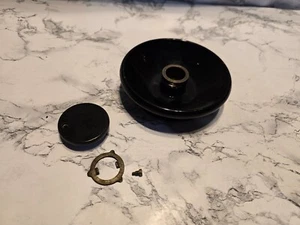 Vintage Singer 66 Sewing Machine Black Balance Wheel And Knob Lot - Picture 1 of 3