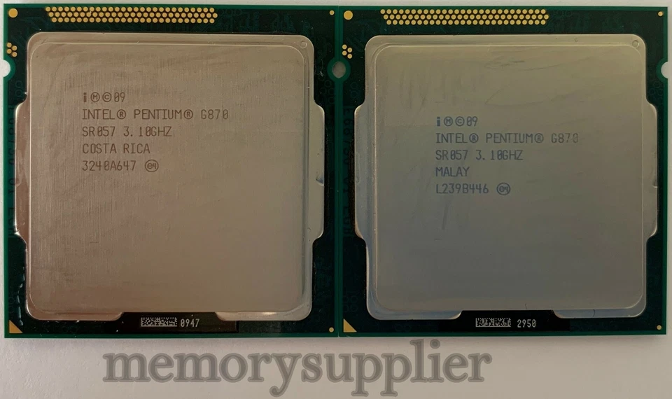 Lot of 2 Intel® Pentium® Processor G870 (3M Cache, 3.10 GHz) SR057 - Image 1 of 1