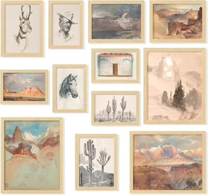 Südwesten Wandbilder Boho Western Drucke Rustikal Wüste Wohndeko - Bild 1 von 6