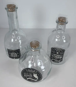 Target Bullseye 2021 Potion Bottle Decor Set of 3 Venom, Toxic Juice, Owl Elixir - Picture 1 of 12