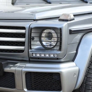 2pcs Headlight Protector Guard Grills Cover Fits Mercedes G500 2007-2018 - Picture 1 of 12