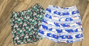Janie And Jack Boys Sz 12 Printed Swim Trunks LOT of 2 - Picture 1 of 7