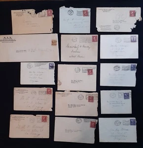 New York 1921–1945 Cover Lot x15 Mixed Business & Personal WWII Cancels - Picture 1 of 2