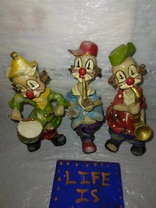 Vintage 7" Clown Figurines (Resin) See description) - Picture 1 of 5