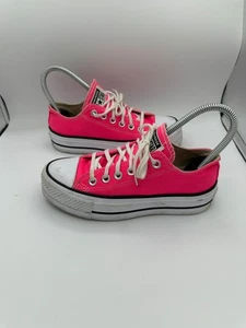 Converse Chuck Taylor All Star Plateau Low "Hyper Pink" Sneaker Damen 5 - Bild 1 von 7
