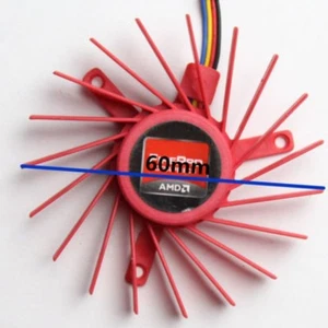 60mm VGA Video Card Fan For AMD ATI Radeon HD 4850 3850 40mm PLD06010B12HH 4Pin - Picture 1 of 4