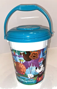 Disney Parks Secchiello Popcorn Whirley Drink Funziona Magic Kingdom Monorotaia Tropicale - Foto 1 di 8