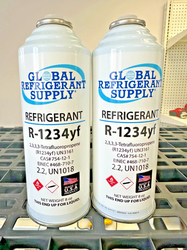 R1234yf Refrigerant Automotive Air Conditioning 2 Can Recharge Kit | eBay