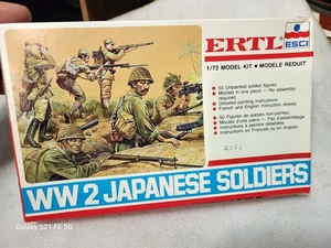 Figuras de soldado de plástico japonés Ertl Esci Segunda Guerra Mundial 1/72 #8342 - Imagen 1 de 2