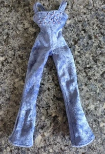 Sporty Spice Girls On Stage Doll Blue Beaded Crushed Velvet Jump Suit - Picture 1 of 5