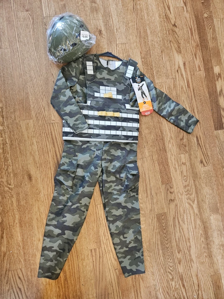Disfraz de Halloween soldado del ejército para niños nuevo con etiquetas mono con accesorios 4-7 pequeño  Foto 1 de 4