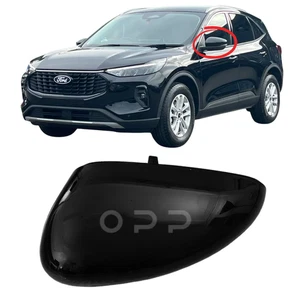 Door Wing Mirror Cover Cap Painted Agate Black For Ford Kuga 2019- Left Side - Picture 1 of 3