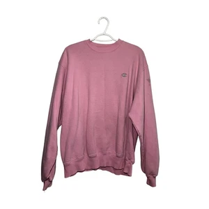 Champion pink oversized boxy crew neck sweater womens large lounge cozy casual - Picture 1 of 6