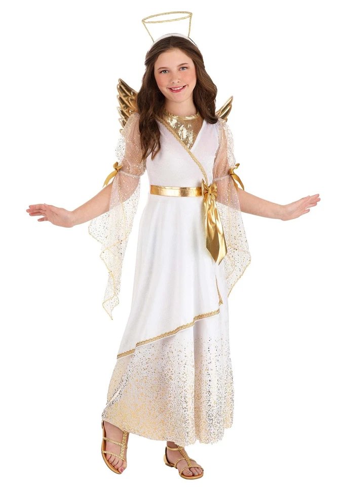 Girl's Golden Angel Costume Dress - Image 1 of 1