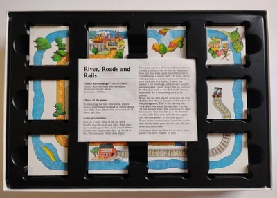 Vintage Rivers Roads & Rails Ravensburger 1989 Kids Matching Game Complete  - Image 1 of 4