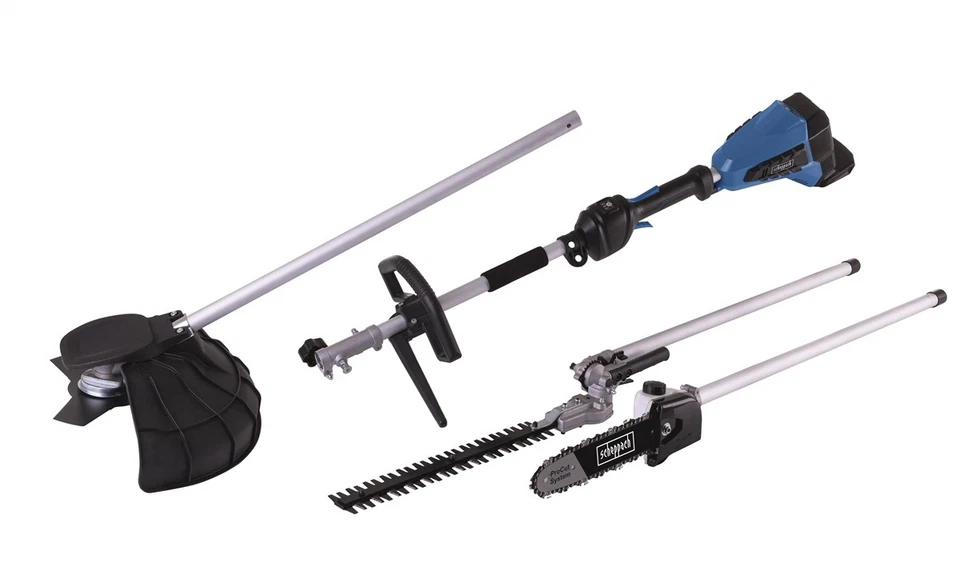 Scheppach 4in1 Akku Gartenpflegeset Heckenschere 20V BC-MFH400-X o. Akku 2.Wahl - Bild 1 von 4