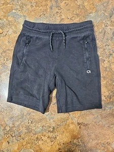 Gap Fit Navy Black Shorts Sz. Lg Zip Pockets Elastic Waist & Drawstring (A171) - Picture 1 of 8