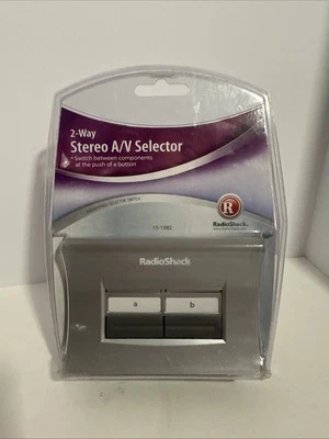 Radio Shack 2-Way Stereo A/V Switch Selector RCA 15-1982 Audio Video Stereo - Image 1 of 2