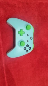 Original Microsoft Xbox One Wireless Controller 1708 Grün/Blau, GETESTET! - Bild 1 von 3