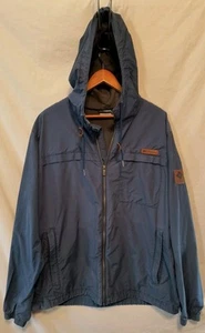 Columbia Rockwell Falls Chaqueta con Capucha Informal Hombre XL Azul Rompevientos - Imagen 1 de 11