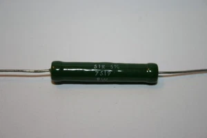 51 Ohm 9W ERG VINTAGE WIRE WOUND RESISTOR fd2k16 - Picture 1 of 1