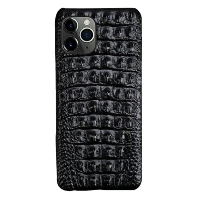 Funda de cuero de lujo 3D con armadura trasera de cocodrilo para iPhone13 12 Mini Max XS 8 7 6 SE Foto 1 de 4