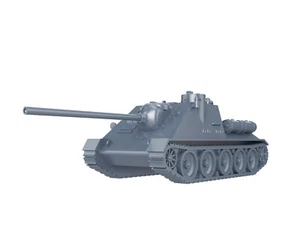 WWII SOVIET USSR - SU-100 SPG - 1/48 1/56 1/72 1/87 1/100 3D PRINTED - Imagen 1 de 5