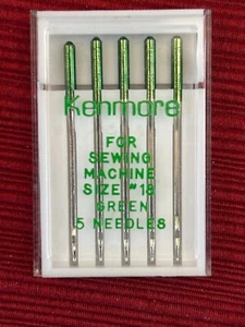Vintage Sears Kenmore Size #18m Green 5 Pack Sewing Machine Needles - Picture 1 of 3