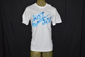 NEW NIKE Just do It Swoosh JDI Mens Large T-shirt Gym L White Athletic cut - Picture 1 of 2
