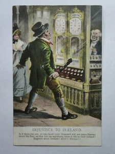 IRE55 - c1910 INJUSTICIA A IRLANDA sátira política - postal de Irlanda - Imagen 1 de 2
