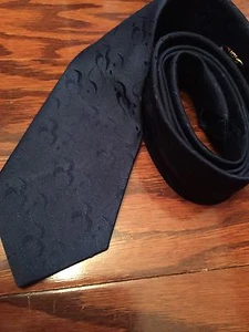 NWOT MEN'S POLYESTER NECK TIE 57" NIGHT BLUE . BACK TO SCHOOL ITEM! - Picture 1 of 9