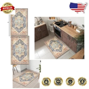 Durable Non-Slip Area Rug - 2' x 3'' Machine Washable for Entryway or Kitchen - Picture 1 of 12