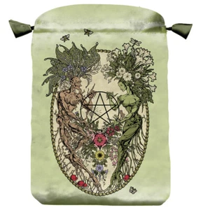 Magikal Botanical Satin Tarot Card Bag Pouch - Picture 1 of 1