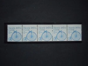 #1901a 5.9c Bicycle PNC5 #3 EFO Miscut MNH OG XF "Includes New Mount" - Picture 1 of 2